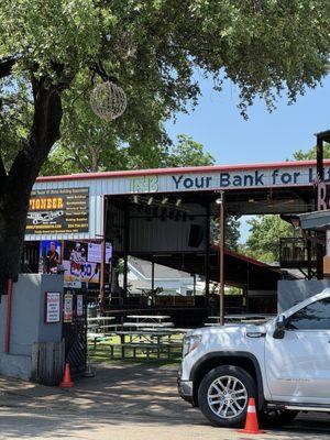 Outdoor stage area