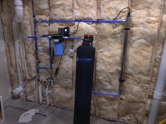 New Springwell water filtration with UV light in Erie Colorado