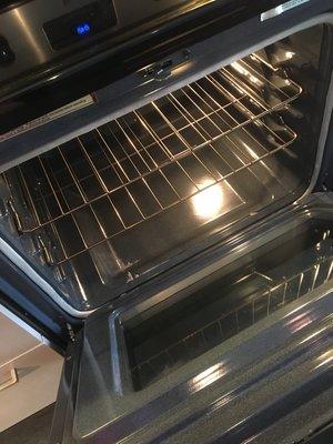 Oven inside cleaning