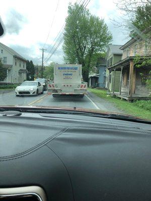 Truck, live stock for the hatchery