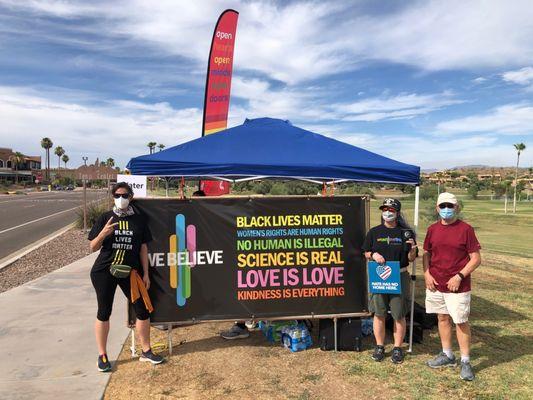 Fountain Hills Black Lives Matter march -- hydration station: 2021