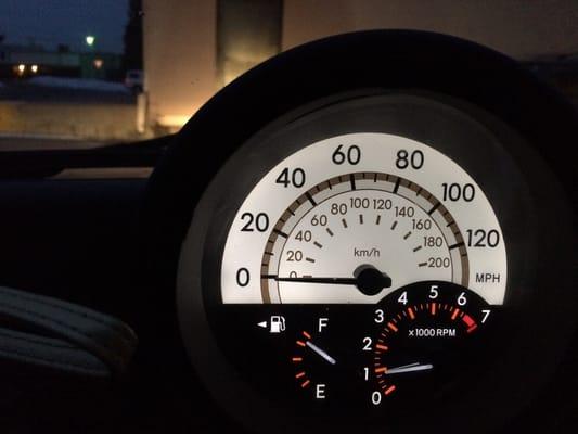 Tachometer light was out...now it's brilliant!