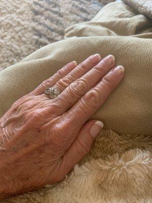 French manicure.