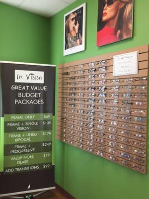 Budget Packages to fit all your vision needs.