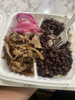 Lunch special: pernil/rice and beans