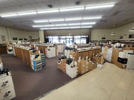 Only half the floor, looking towards Ventura Blvd and the European wines.