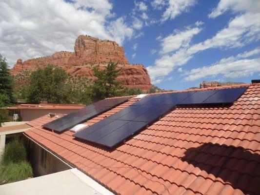 5.64 kW grid tied tile roof