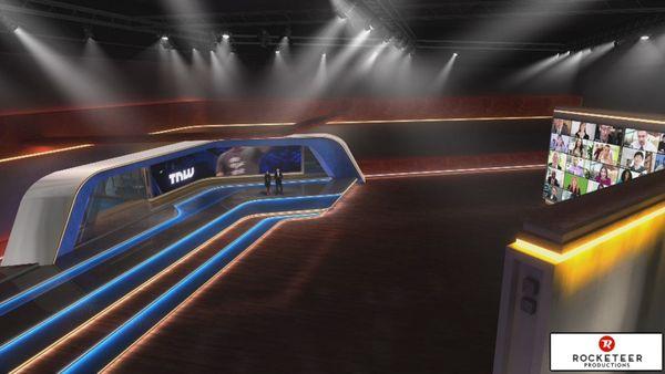 3 Dimensional virtual sets. WOW your audience on your next sales presentation, town-hall meeting or sales conference.