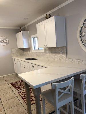 Countertop and backsplash