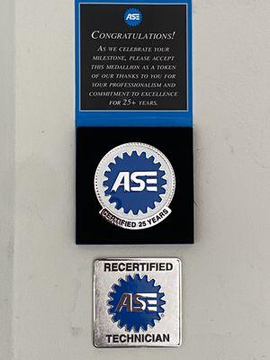 ASE Certified technician on duty!