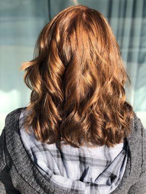 Highlights with a Toner.