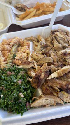 Chicken shawarma plate