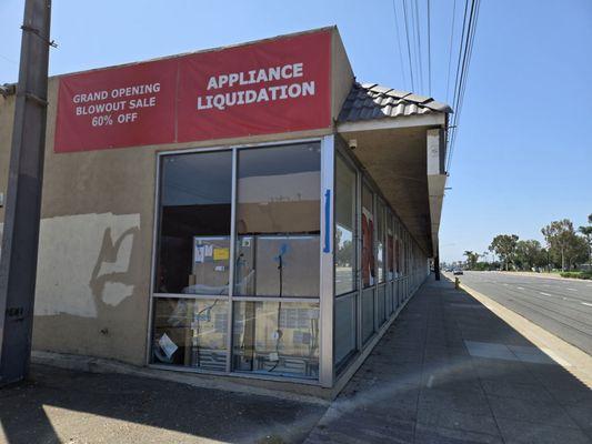 Store is facing the street