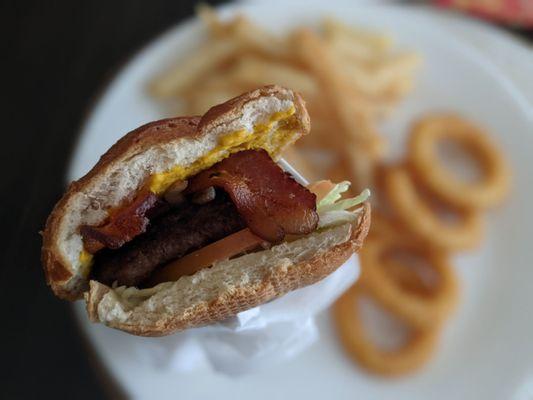 Ben's Burger w/ grilled onions