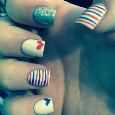 Fourth of July nails