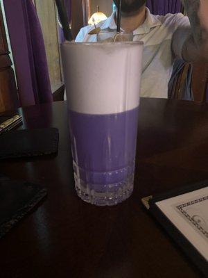 Gin Fizz... beautiful purple color