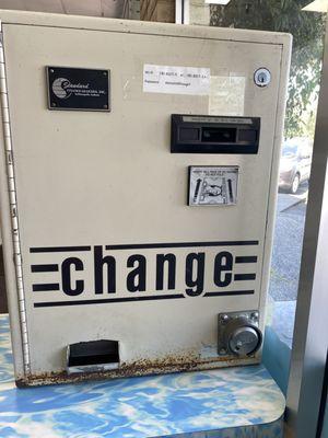 Change machine will steal your cash!