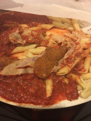 "Chicken parmigiana"