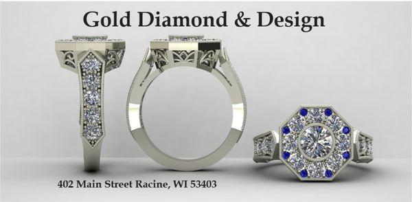 Gold Diamond & Design