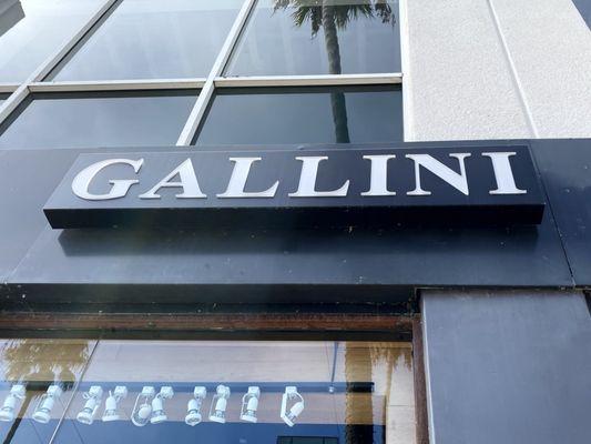 Gallini clothing shop Third Street Promenade location Santa Monica, California