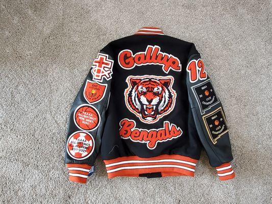 Sports World is the leader in the letterman  jacket went it comes  to price quality and turn around time. They take pride in each customer