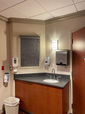 Blackout roller shades with cassette valances  Baylor hospital