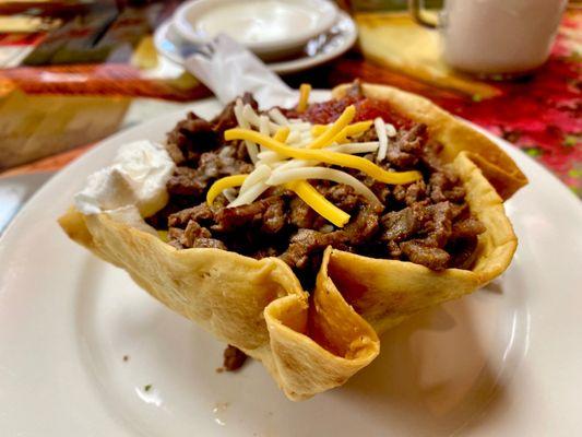 Mini taco salad