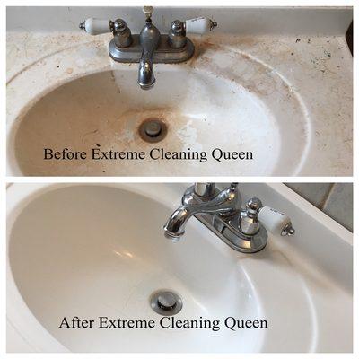 Before and after cleaning