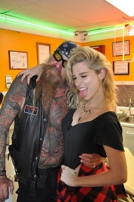 Kesha meets Eddie at Tattoo Blues!