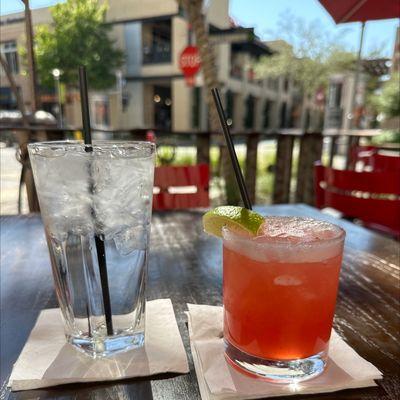 Happy Hour Strawberry Peach House Margarita