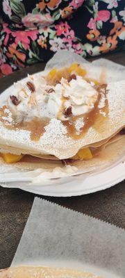 Peach Pecan crepe