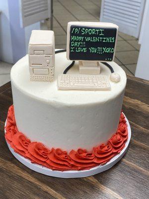 Perfect cake to celebrate all the special moments made when I first fell in love with my husband.