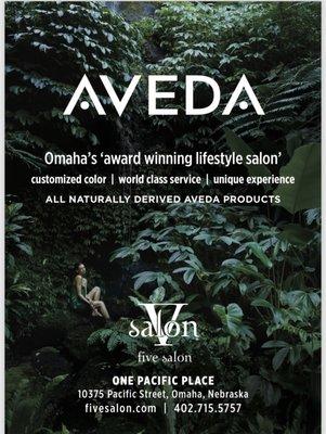 Five Salon, Aveda Lifestyle salon in One Pacific place