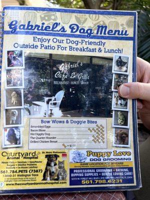 Doggie menu