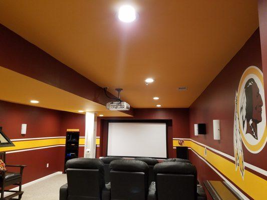 Full home theater installation.