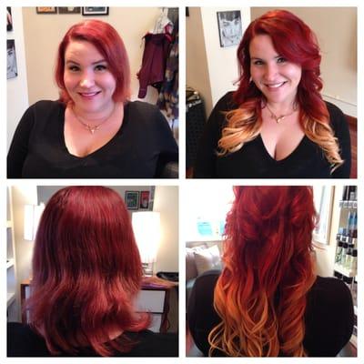 Extensions and color by Angelina