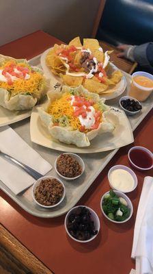 Deluxe Taco Salad and Nacho Grande