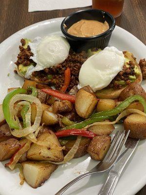 Eggs Benedict with Chorizo