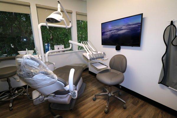 Modern, clean, and private treatment rooms