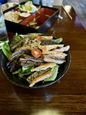 Salmon Skin Salad