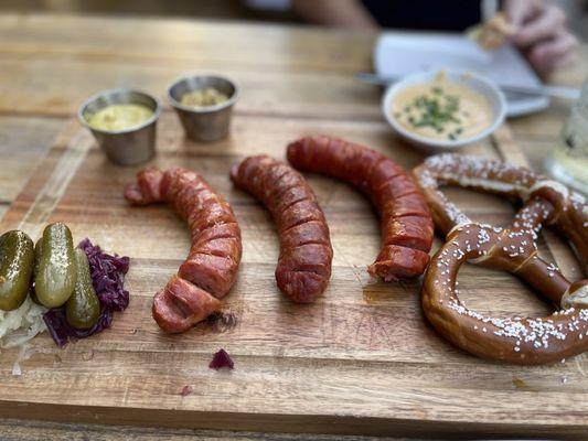 3 sausage board