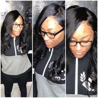 Lace frontal wig install