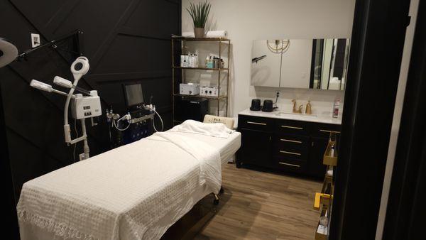 Our private service rooms where we provide our luxury organic facials, sugaring, and waxing!