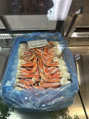 Frozen Snow. Crab legs