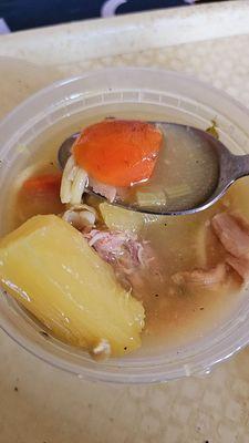 Chicken soup- simple but hits the spot.