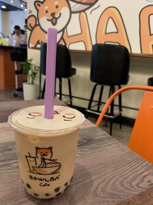 Taiwanese milk tea, add boba.