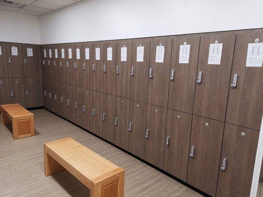 New locker cabinets