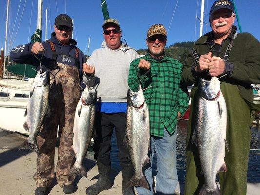 King salmon caught off the coast of Brookings.