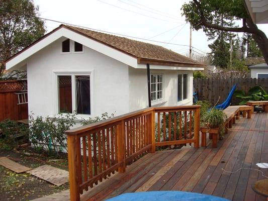 Office with Andersen Windows and Deck