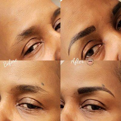 Natural looking eyebrows with Microblade ❤